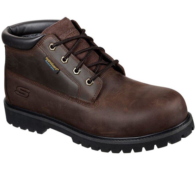 Skechers Trevok St Wp - Mens Work Boots Brown [AU-DA8216]